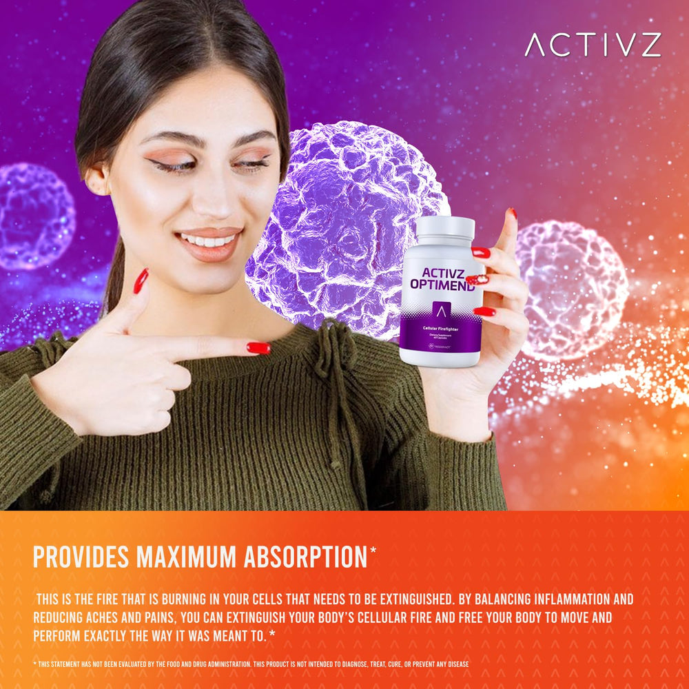 ACTIVZ Optimend bottle with cap demonstrates convenient daily use for on-the-go joints