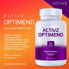 ACTIVZ Optimend usage scene depicts taking capsules during a workout for flexibility