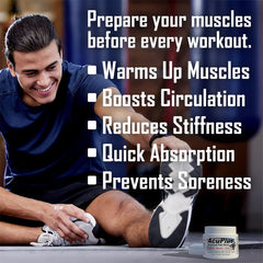 AcuPlus athlete recovery application after training helps calm muscle swelling and improve movement.
