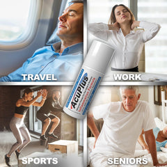 Roll-on applied after a workout for post-exercise recovery and ease.