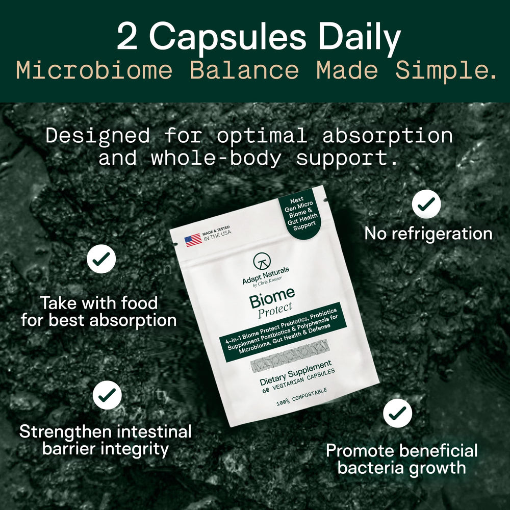 Polyphenols in Adapt Naturals 4-in-1 suggesting antioxidant and microbiome balance.