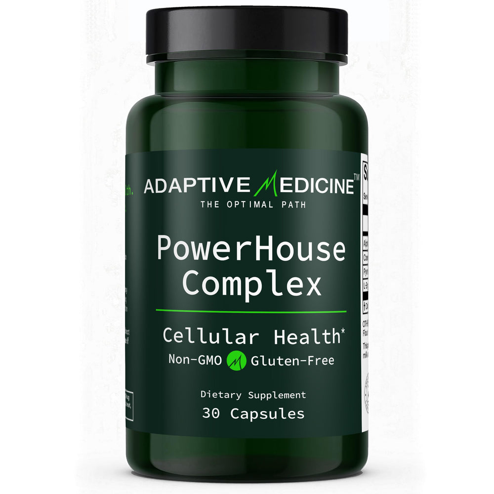 Adaptive Medicine PowerHouse Complex bottle ready for daily energy support