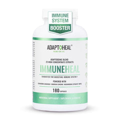 ADAPTOHEAL Immuneheal bottle front for daily immune support.