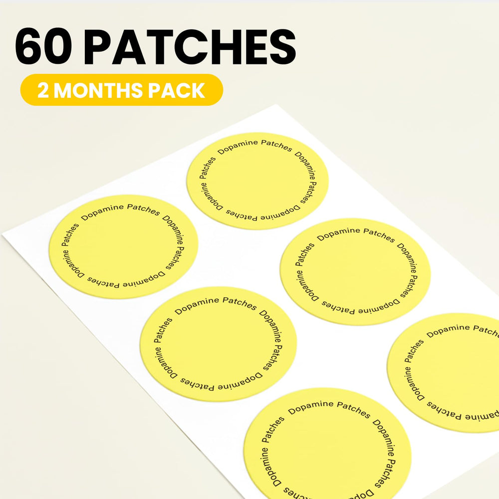 Adellina Dopamine Patches visual benefits show calm focus.