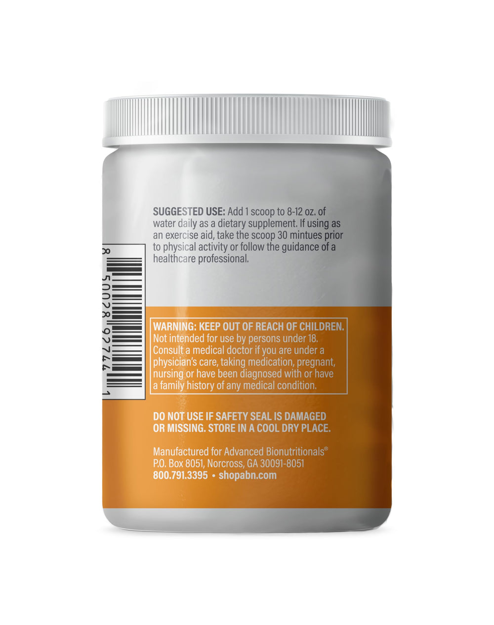 Advanced Amino Powder dispensing scene demonstrates easy pre-exercise mixing
