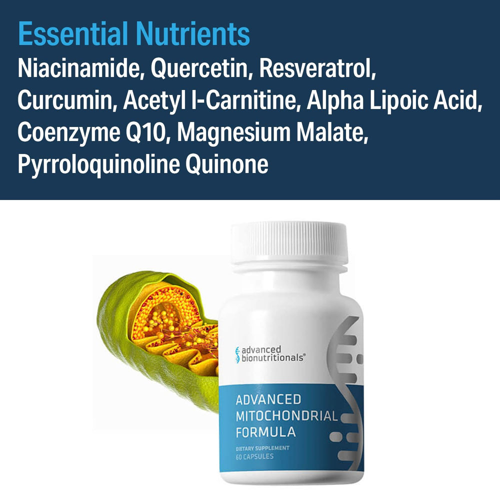 Advanced Bionutritionals vegan and gluten-free symbol on packaging.