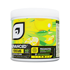Advanced Focus Lemon Lime pour signals quick, natural energy for sessions.