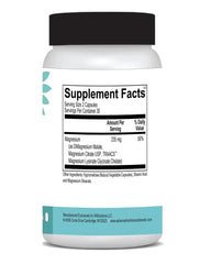 Packaging display of Advanced Nutrition Solutions Q Restore React Mg ready for travel