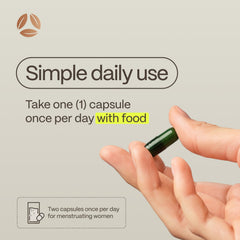 DermaIRON capsules ready to take as part of daily routine
