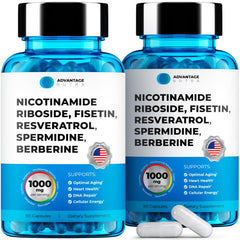 AdvantageNutra liposomal nicotinamide riboside bottle highlights a potent NAD-boosting formula for daily energy support