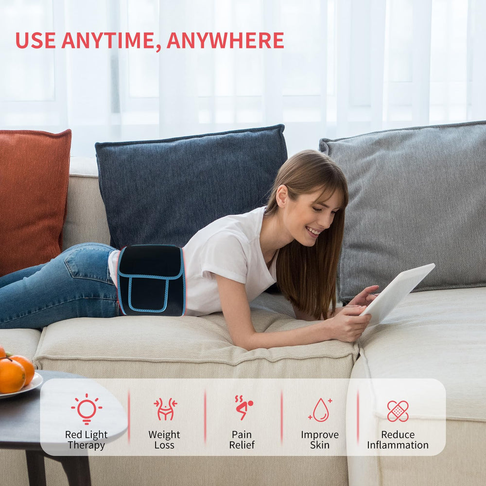 ADVARAYS red light belt abdomen wrap provides warm focused therapy