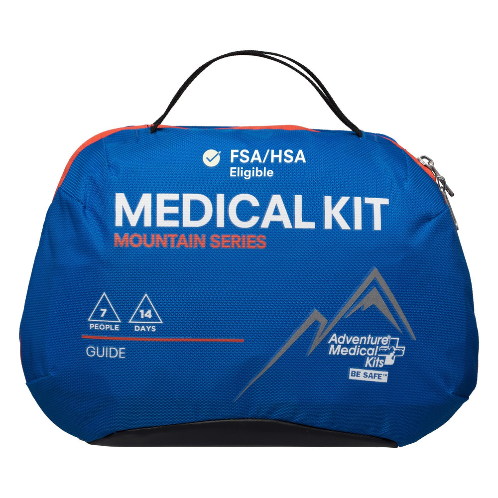 Adventure Medical Kits Mountain Series outer bag keeps gear dry and organized on rugged hikes.