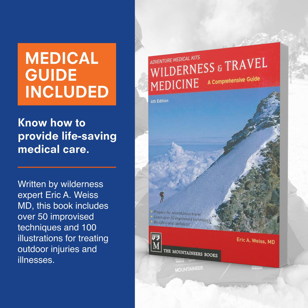 Adventure Medical Kits Mountain Series Mountaineer wilderness first aid guide included