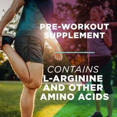 Bottle pour shows a ready-to-drink pre-workout mix for training.