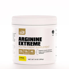 AdvoCare Arginine Extreme tub displayed to highlight a premium pre-workout formula for stamina.