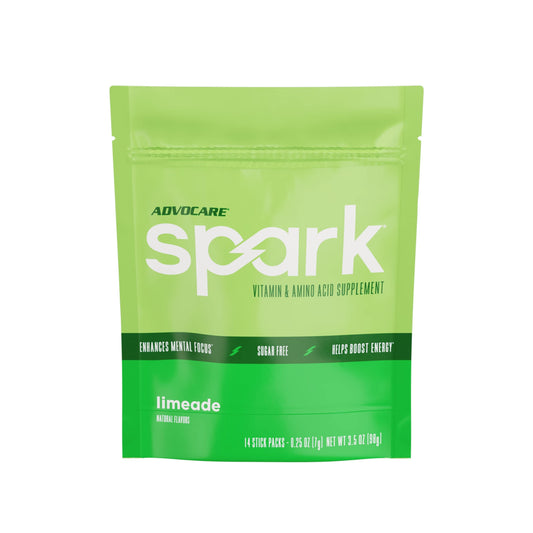 AdvoCare Spark Limeade stick-pack for on-the-go energy and focus