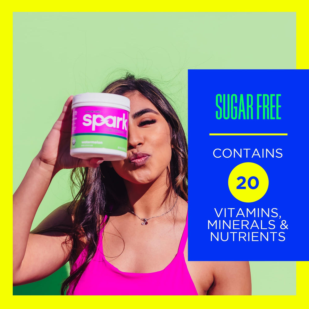 AdvoCare Spark glass poured with hydration and bright flavor