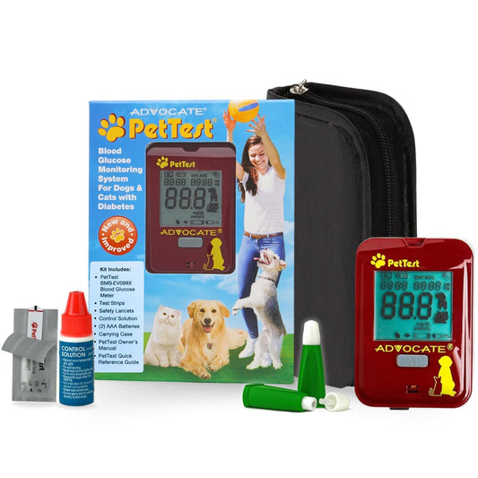Advocate PetTest beginner kit classic meter ready for at home glucose checks.