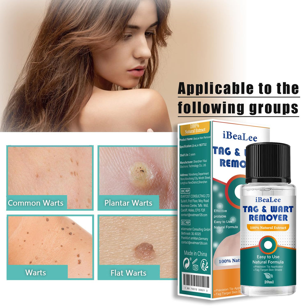 AEDNX Wart Remover label closeup shows gentle formula and directions.