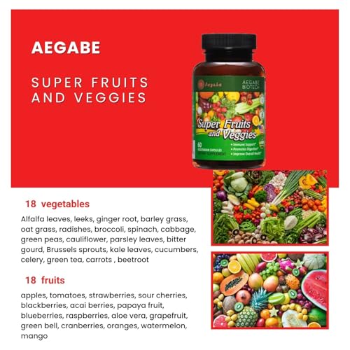 aegabe fruits and vegetables ingredients mix ready to support wellness