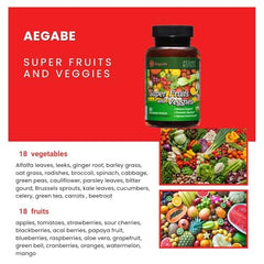 aegabe fruits and vegetables ingredients mix ready to support wellness