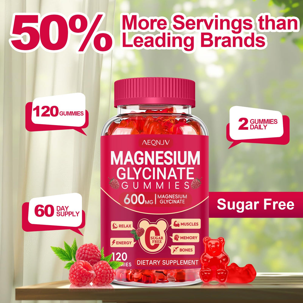 AEQNJV gummies ingredients panel showing minerals and CoQ10.