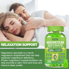 AEQNJV Magnesium Glycinate Gummies vegan symbol on packaging confirms dietary fit