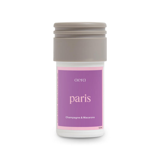 Aera Mini Destinations Paris bottle cap close-up for premium home fragrance