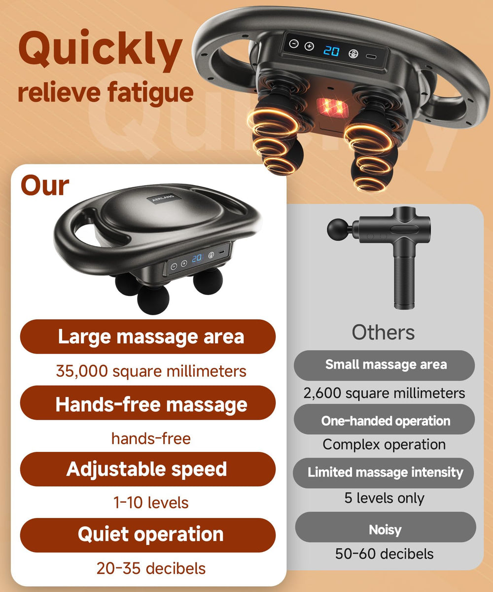 AERLANG massage gun four modes provide varied rhythms for recovery routines.
