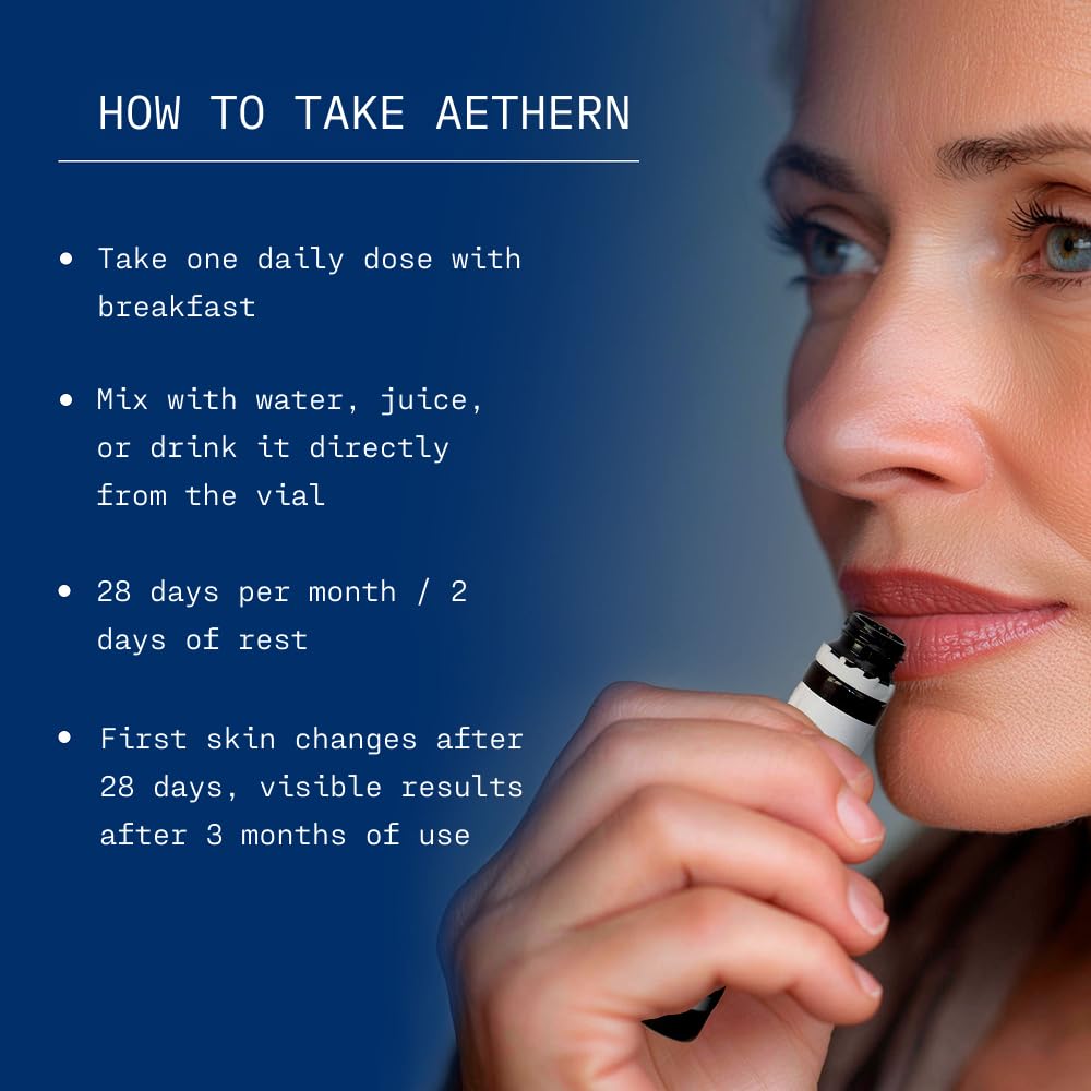 AETHERN clinical study chart hints at hydration, firmness, and radiance potential