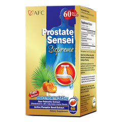 AFC Japan Prostate Sensei saw palmetto softgels for urinary comfort and daily support.