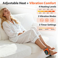 AFDEAL ankle wrap massage modes shown for relaxing foot muscles after activity.