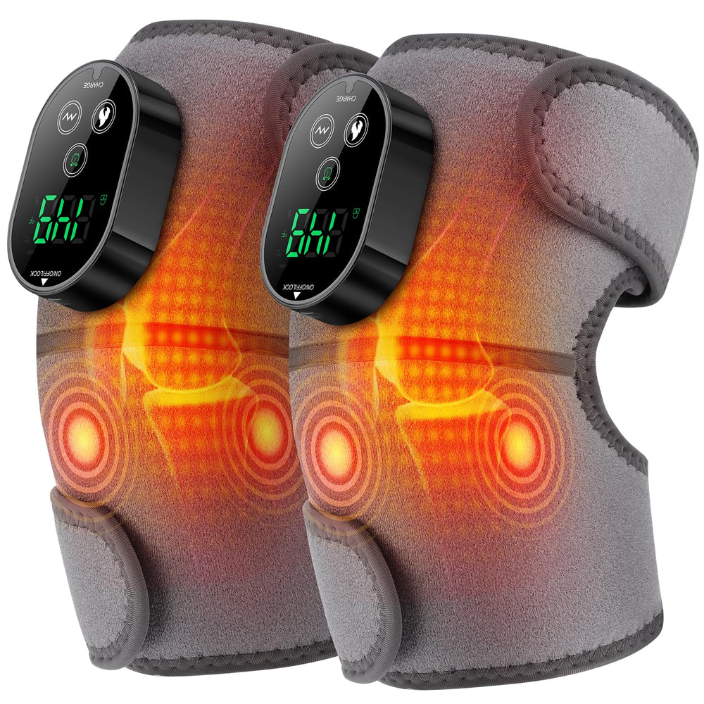 AFDEAL cordless knee heating pad front view for portable on-the-go warmth