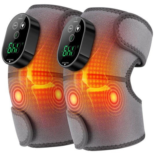 AFDEAL cordless knee heating pad front view for portable on-the-go warmth