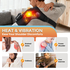 AFDEAL shoulder wrap massage delivers soothing heat with targeted vibration.