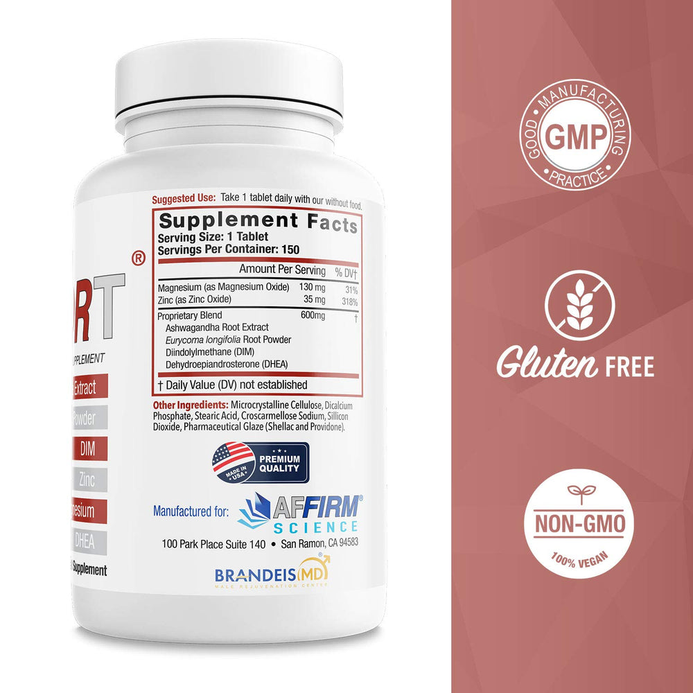 Affirm Support Ashwagandha blend scene highlights stress resilience potential.