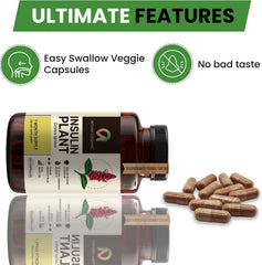 Afiyah Organic Costus Igneus capsules daily dose illustration with four capsules
