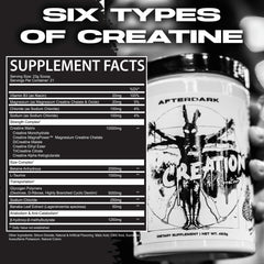 Front view of AfterDark bottle with clear serving information