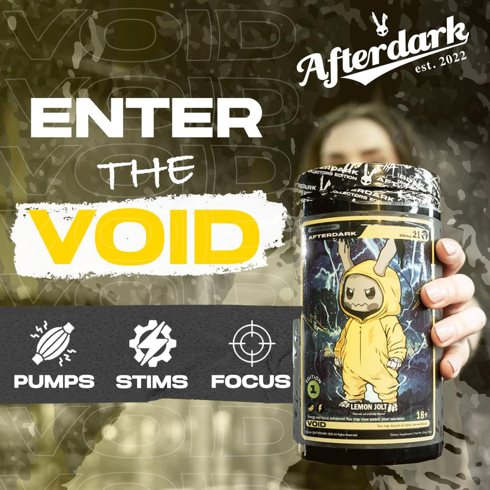 Cold water mix of AFTERDARK INHUMAN Void delivers focused endurance without crash