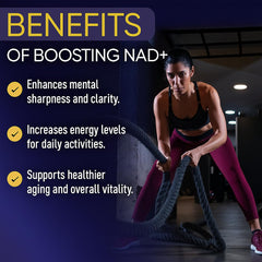 Capsules of Ageless NAD+ supplement ready for daily use for energy and focus.