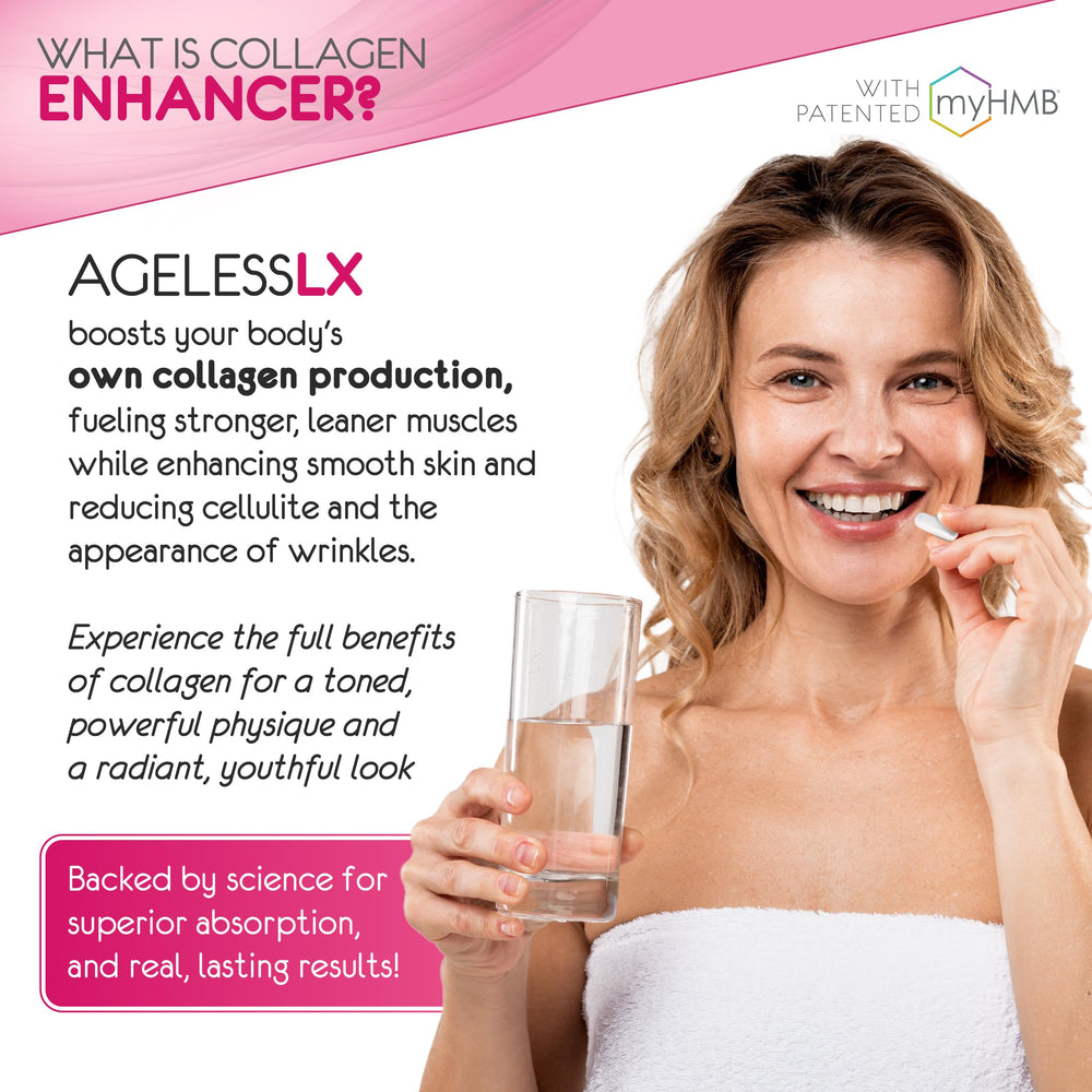 AgelessLX capsule in hand shows easy daily regimen.