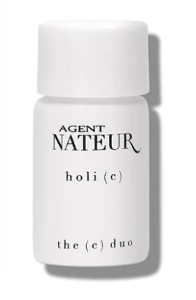 Agent Nateur holi (c) duo dry powder bottle offers stable vitamin C for radiant skin