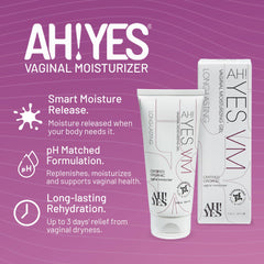 AH! YES VM gel texture shows smooth, easy application for dryness relief.