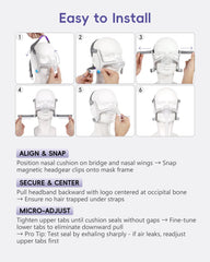 AHIYIYI 2-pack replacement headgear strap for renewed fit.