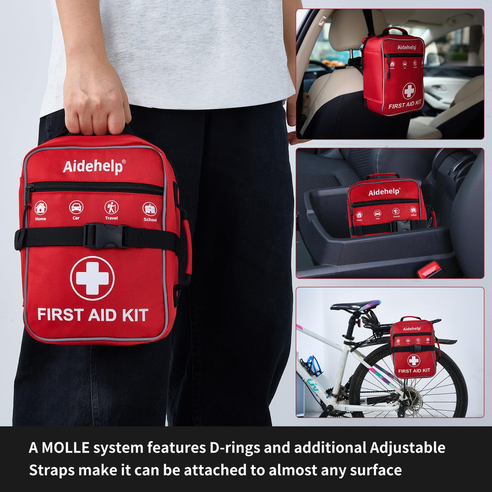 Aidehelp emergency blanket and tourniquet included in kit
