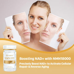 AIDEVI NMN 18000 serving scoop included for precise dosing.