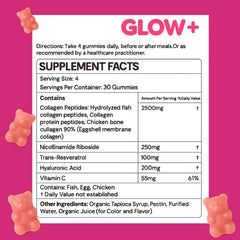 AIFBENK Jovi Glow+ bottle shows hyaluronic acid for skin hydration
