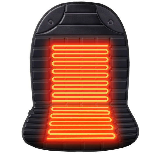 Aimery heated seat cover showing rapid warmth in 60 seconds for on‑the‑go comfort