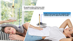 Air Column safety discs collect residues during candle therapy.