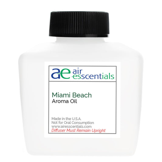 Air Esscentials Miami Beach Aroma Oil bottle pour for a fresh citrus-musk aroma.
